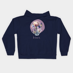 Irises Flower Kids Hoodie